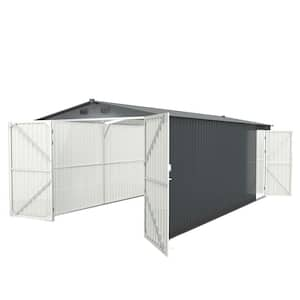 20 ft. W x 10 ft. D Metal Shed with Vents (200 sq. ft.)