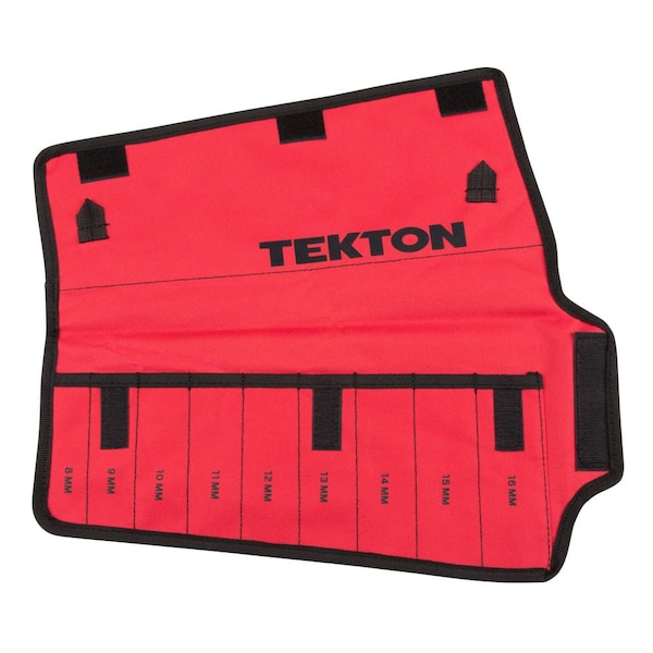 TEKTON 8 mm to 16 mm Combination Wrench Pouch (9-Tool)