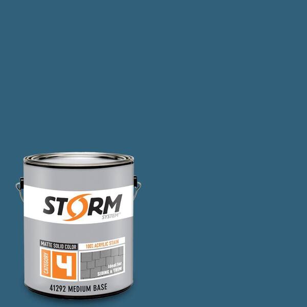 Storm System Category 4 1 gal. Bar Harbor Matte Exterior Wood Siding 100% Acrylic Latex Stain