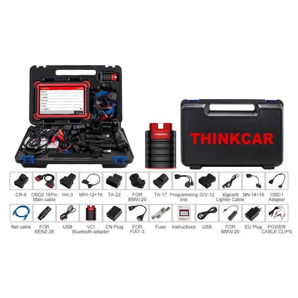 Thinkcar OBD2 Scanner Touch Screen Car Code with Reset Functions Professional Diagnostic Tester Tool THINKTOOL PROS The Home Depot
