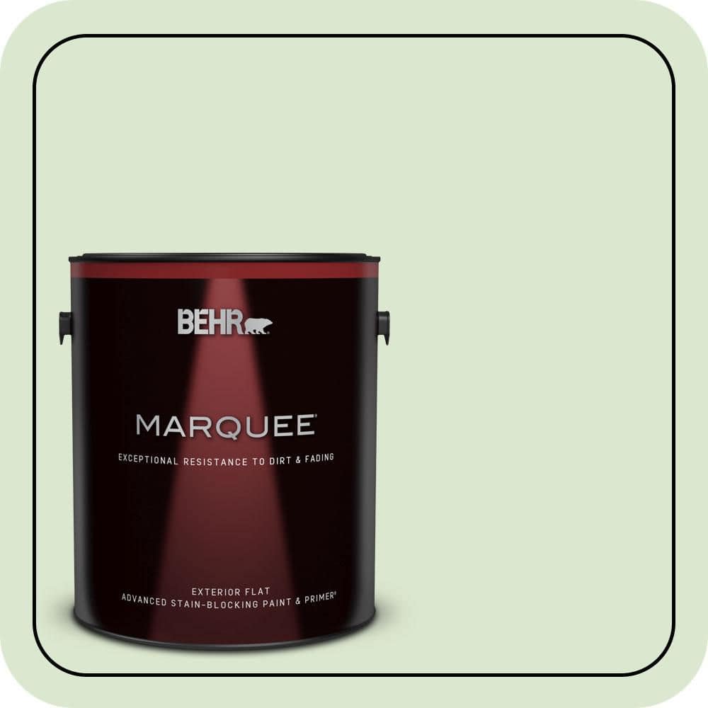1 gal. #T12-18 Minty Frosting Flat Exterior Paint & Primer price history on PriceWatchPro