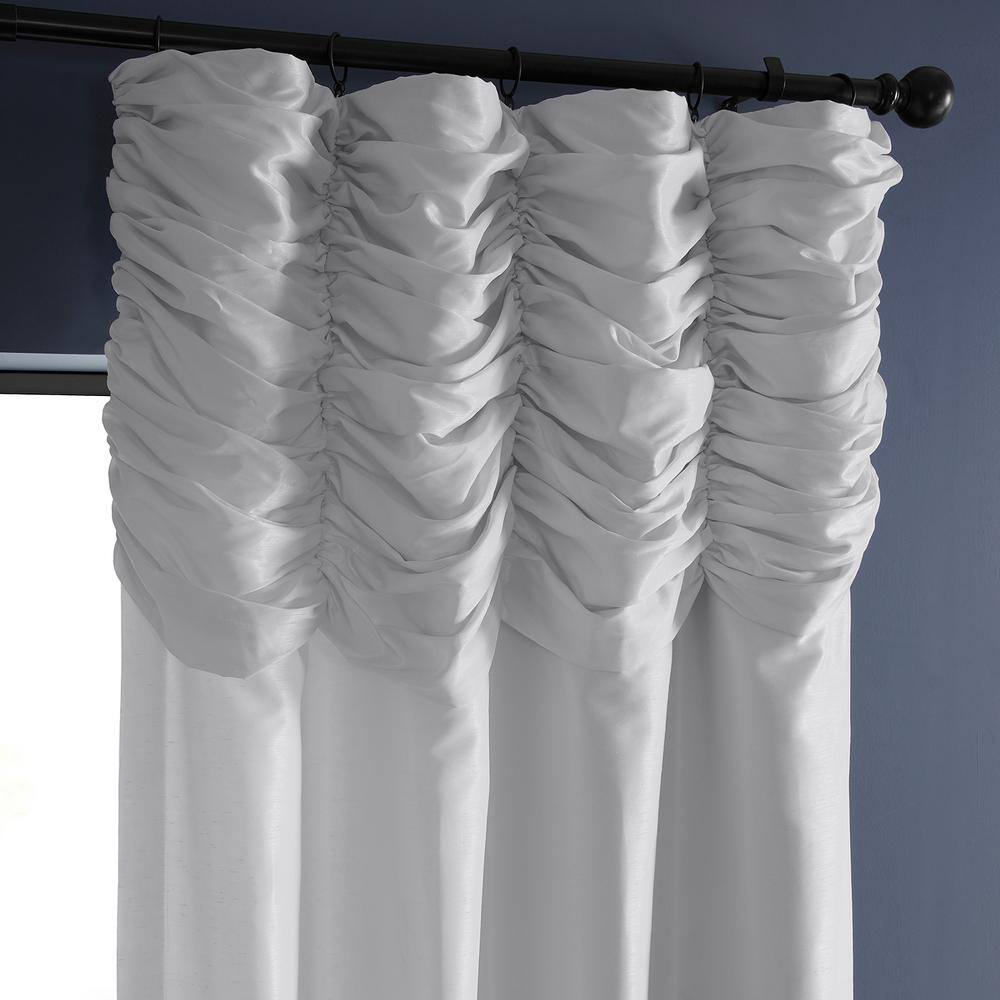Ice Faux Silk Room-Darkening 108" Window Curtain Panel