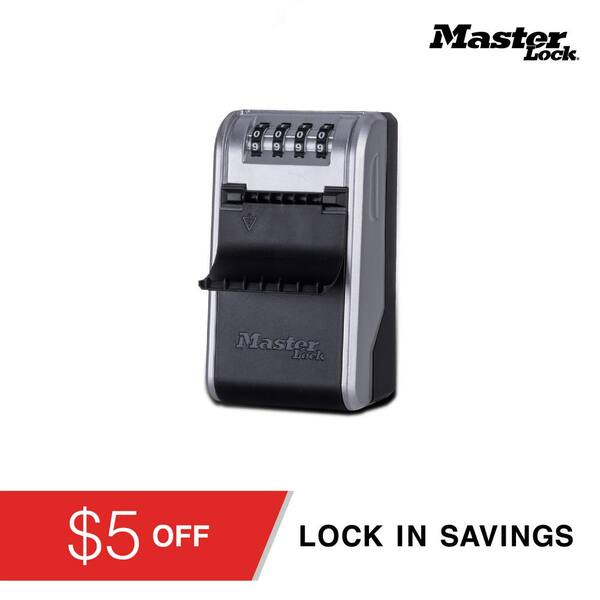 Master Lock Large Key Lockbox, Combination Dials, Wall Mount