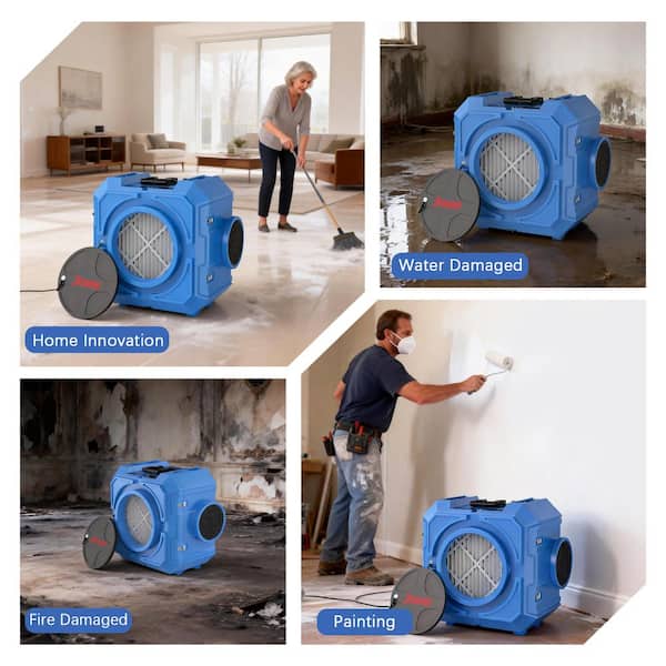 AIR FRESH EX 空気清浄機東洋テクニカ Lycvki 2500 sq. ft. HEPA Air Scrubber and Negative Air Machine for