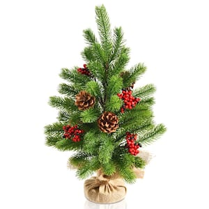 20 in. Artificial Tabletop Christmas Tree Mini Xmas Tree Holiday Decoration