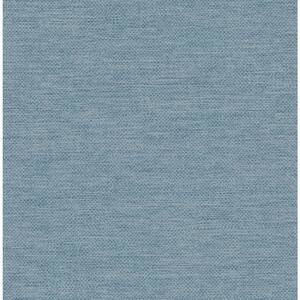 Texture Effect Blue Paper Non - Pasted Strippable Wallpaper Roll Cover 56.05 sq. ft.