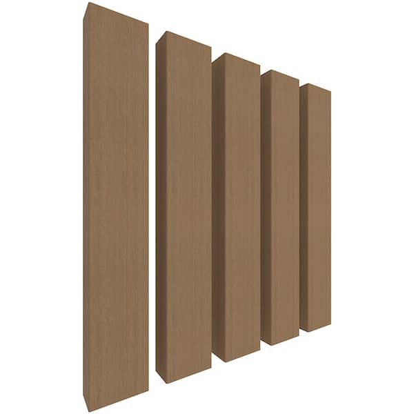 NewTechWood Alusions 2 in. x 4 in. x 144 in. Coextruded Peruvian Teak Wood Composite Aluminum Beams