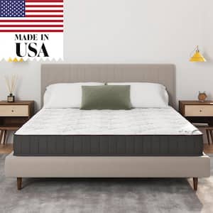 Infinity 9 in. Queen Made in USA Firm Hybrid Mattress Cool Airflow with Edge to Edge Pocket Coil, Bed in A Box,Ottopedic
