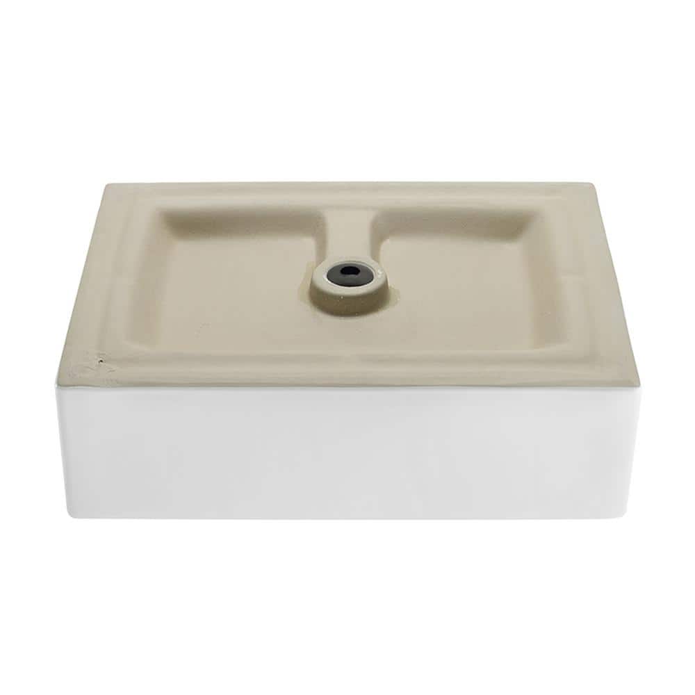 Voltaire 20" White Ceramic Above-Counter Vessel Sink