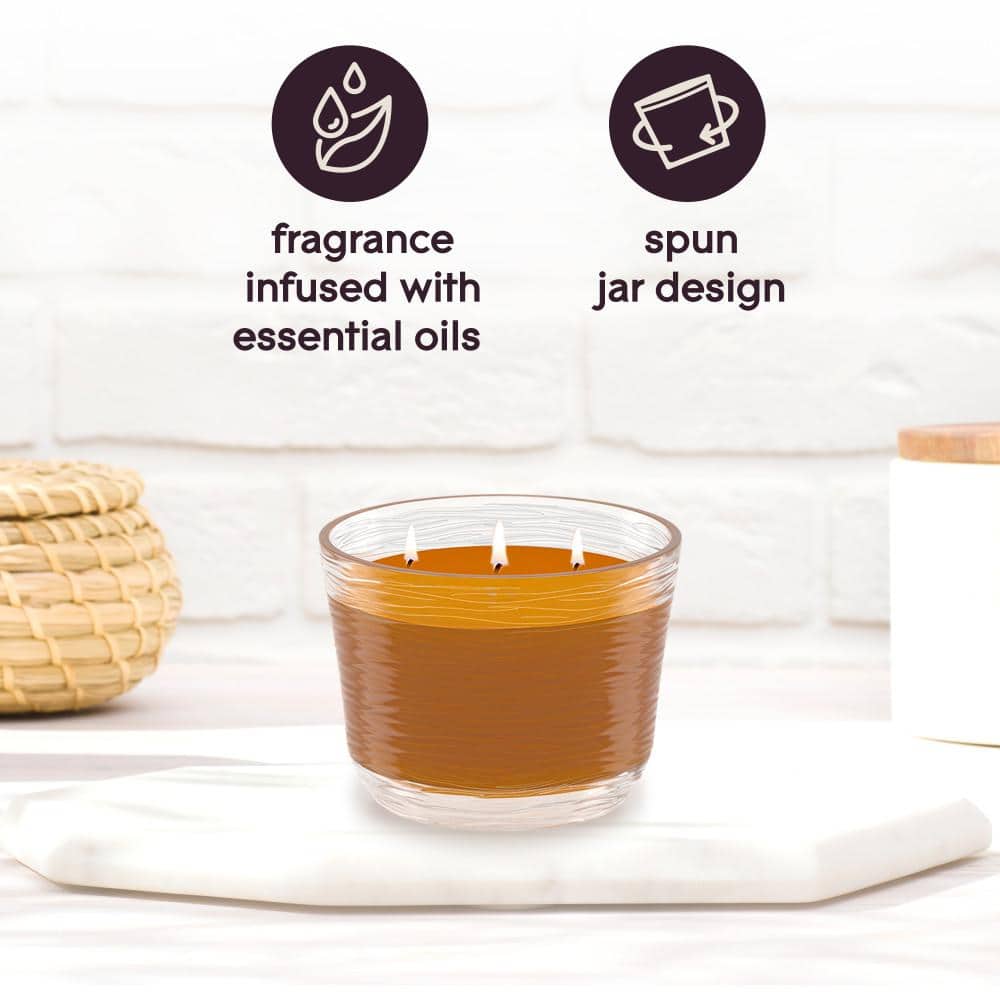 Comforting Cashmere Woods Brown Scented Jar Candle 6.8 oz