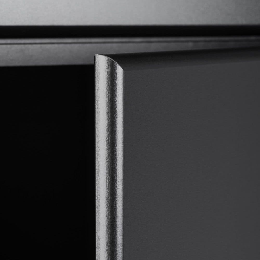Black Freestanding 8-Piece Storage System with Adjustable Shelving