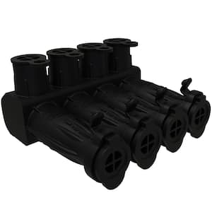 SafetySub Insulated Multi-Tap Connector, Direct Burial, Conductor Range 350-12, 4 Ports