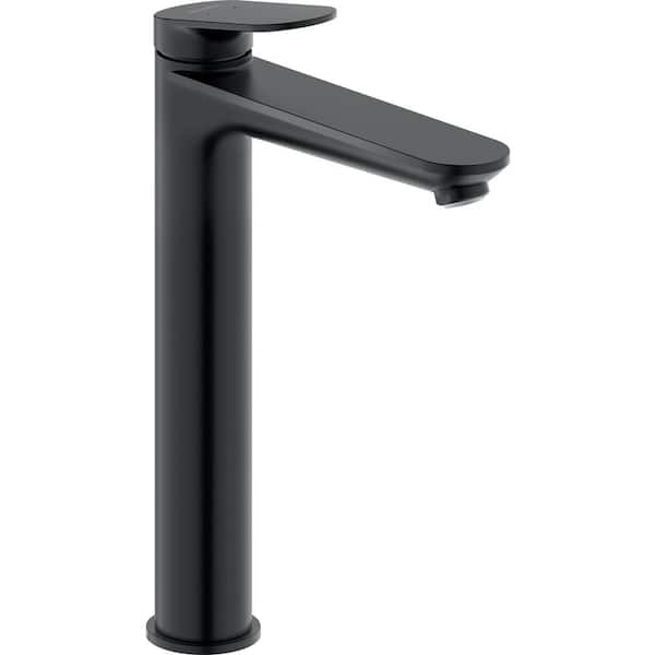 Duravit No.1 Single Handle Vessel Sink Faucet with Drain Kit Included in Matte Black