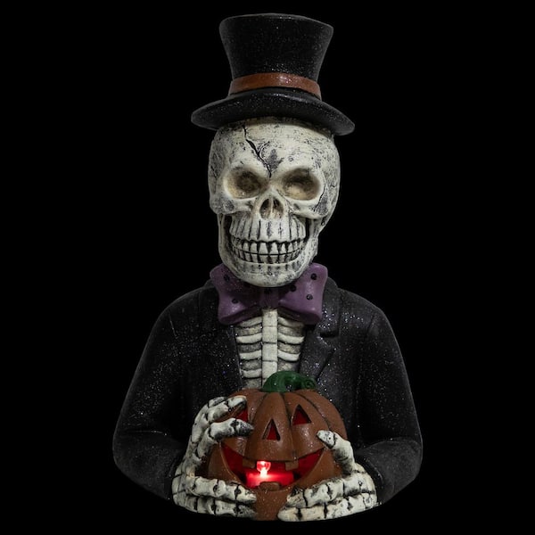 Northlight LED Lighted Skeleton with Jack-O-Lantern Halloween