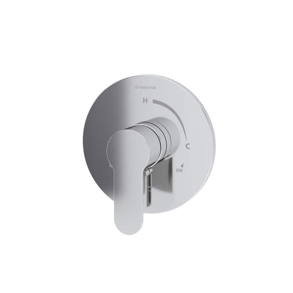 Polished Chrome Wall-Mounted Shower Lever with Volume Control
