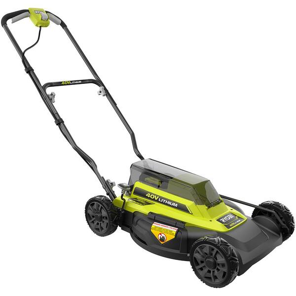 ryobi cordless lawn mower home depot