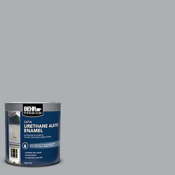 1 qt. #AE-50 Gray Cast Satin Enamel Urethane Alkyd Interior/Exterior Paint
