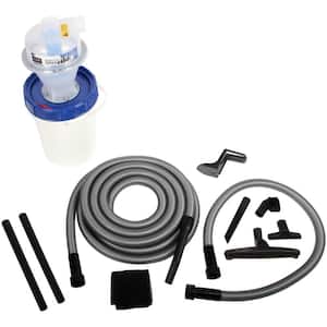 Assembled Dust Separator with Locking 5 Gal. Collection Bin and 30 ft. Hose Garage Attachment Kit for Wet/Dry Vacuums