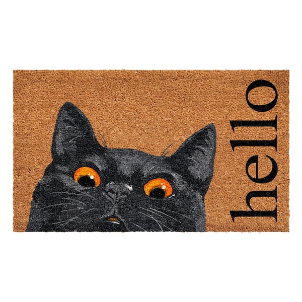 Calloway Mills Black Bombay Cat Doormat 17" x 29"