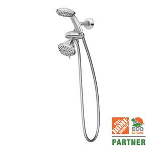 Attune 6-Spray Patterns, 4 in. Wall Mount Combo Handheld Showerhead in Chrome