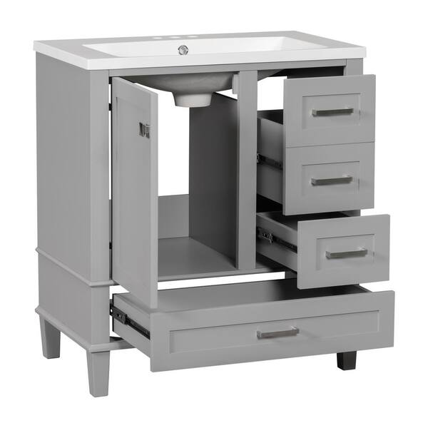 Virubi 30 in. W x 18 in. D x 34 in. H Single Sink Bath Vanity in