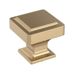 Eleva 1-3/16 in. Traditional Champagne Bronze Square Cabinet Knob