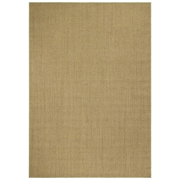 Martha Stewart 5 ft. x 7 ft. Green Solid Color Area Rug