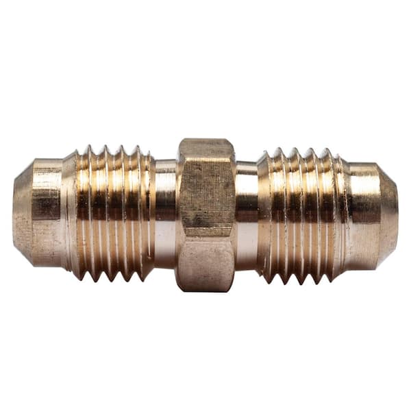 LTWFITTING 1/4 in. OD Flare Brass Coupling Fitting (5-Pack)