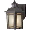 Port Oxford 1-Light Oil Rubbed Chestnut Motion Sensing Outdoor Wall Mount Lantern