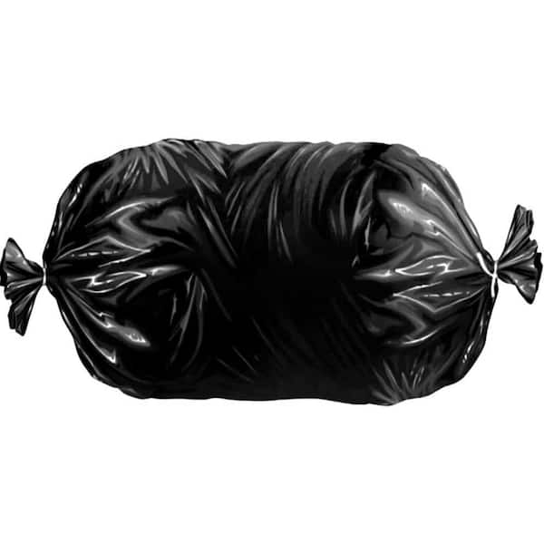 Aluf Plastics 55-60 Gallon 2.7 MIL Black Trash Bags - 38 x 58