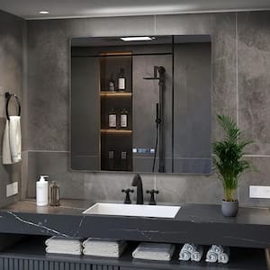 Lugano 36 in. W x 32 in. H LED Bathroom Vanity Mirror