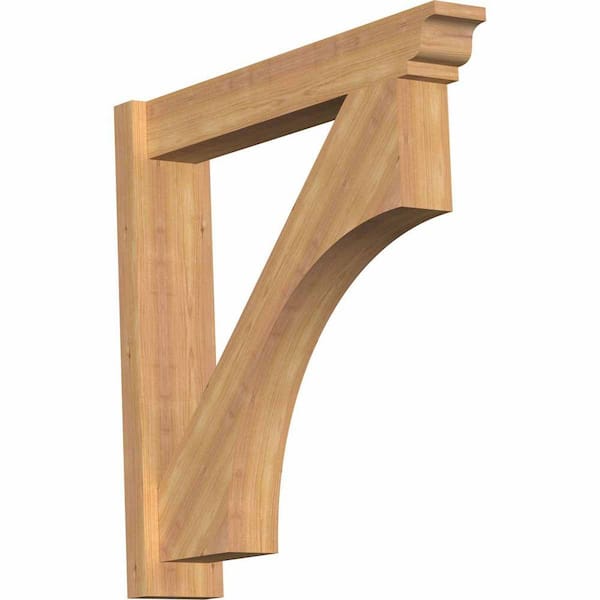 Ekena Millwork 6 in. x 30 in. x 30 in. Western Red Cedar Westlake Traditional Smooth Outlooker