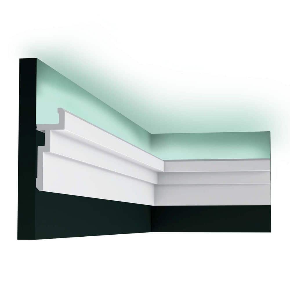 Primed White Polystyrene Crown Moulding Set of 12