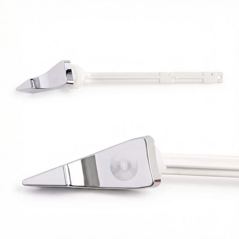 Toilet Tank Flush Lever with 45 Degree Angle, Cut-to-size Arm Chrome Flush Handle Fits Most Toilets price history on PriceWatchPro
