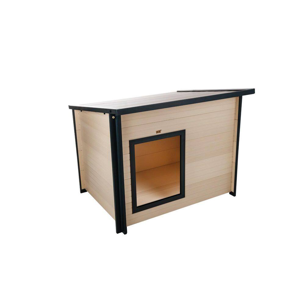 X-Large Maple and Green Insulated Plastic Dog House