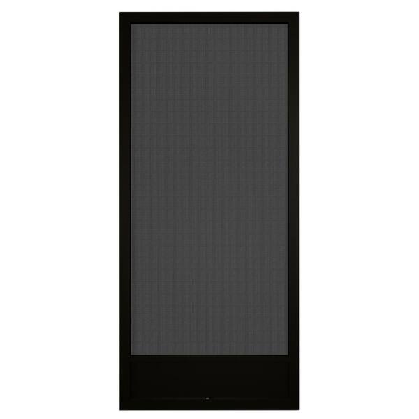 PCA 80 in. x 36 in. Still Waters Black Aluminum Hinged Screen Door