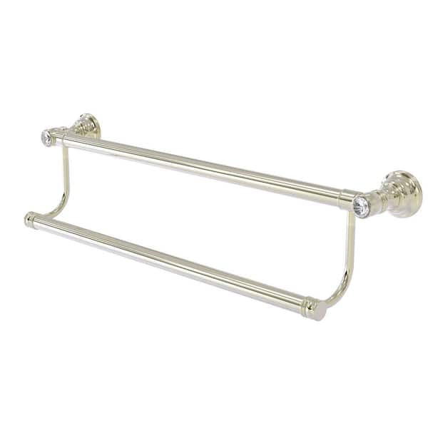 Allied Brass Carolina Collection 36-in Towel Shelf with Double Towel Bar in Polished Brass Allied Brass Carolina Collection 36-in Towel Shelf with Double Towel Bar in Polished Brass