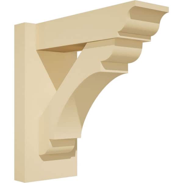 Ekena Millwork Olympic 5 in. W x 12 in. H x 12 in. D Signature Urethane Polyurethane Outlooker with Traditional Ends