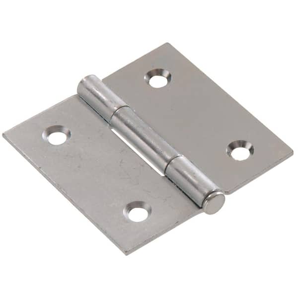 Hardware Essentials 2 in. Zinc Plated General Purpose Broad Hinge with Removable Pin (5-Pack)