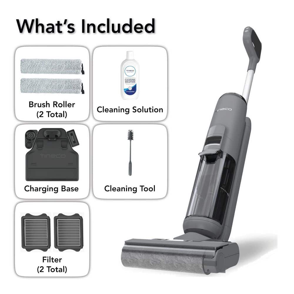 Tineco GO H2O XL Cordless Gray Wet/Dry Vacuum Mop