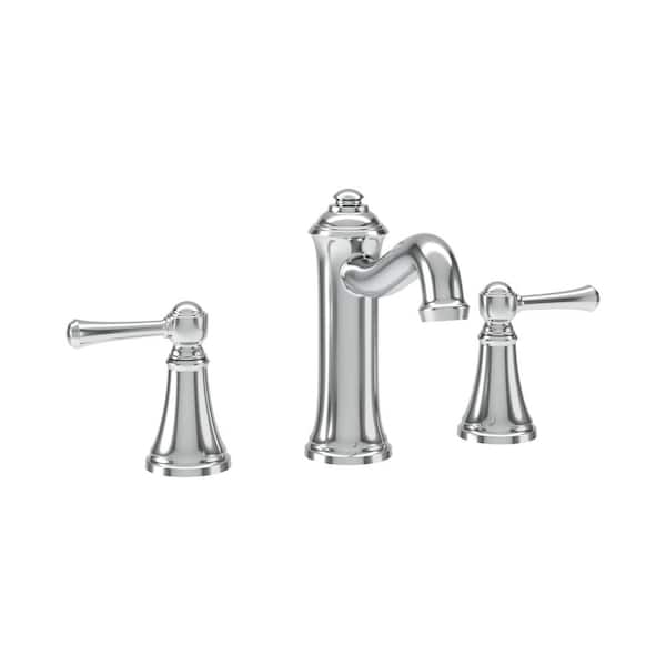 Symmons Braston 8 in. Widespread Double Handle Bathroom Faucet with Push Pop Drain Assembly in Matte Black (1.0 GPM)
