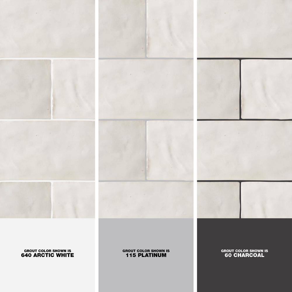 Kingston White 3" x 8" Glazed Ceramic Subway Wall Tile