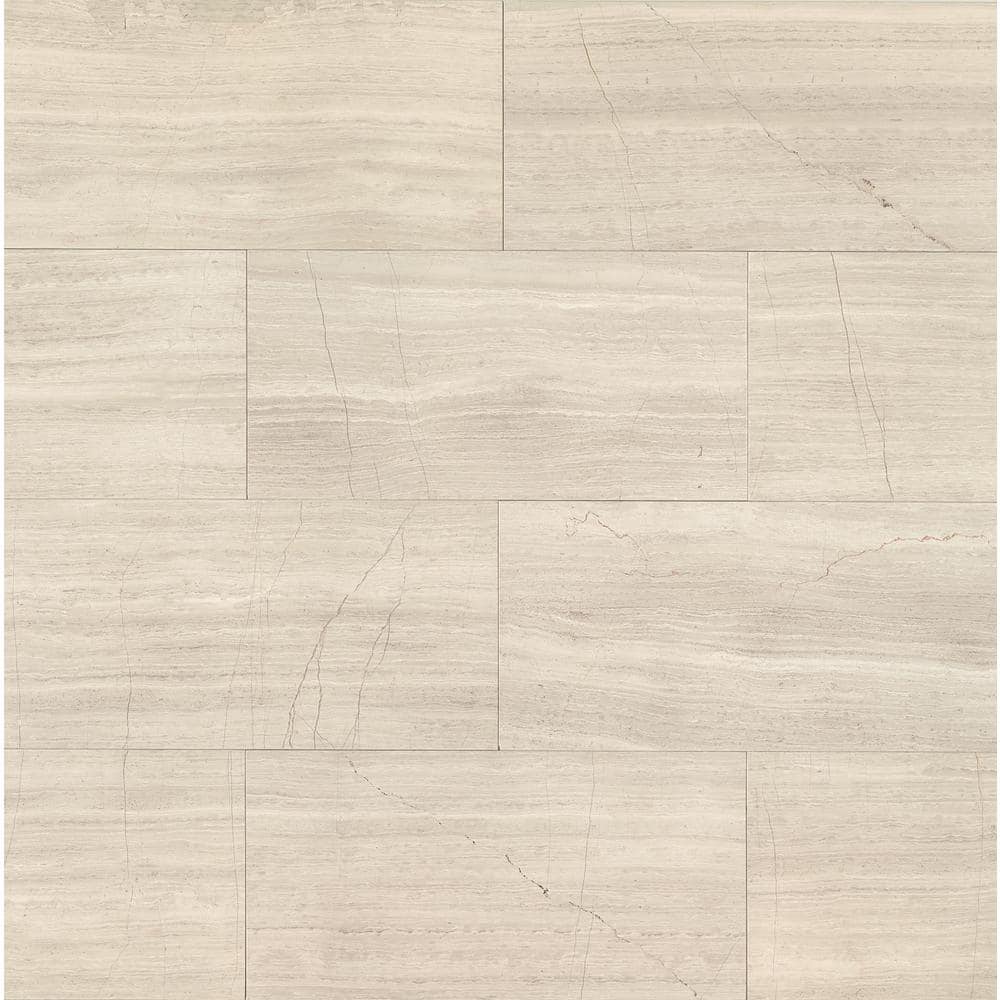 Ashen Grey 12 in. x 24 in. Honed Ashen Grey Marble Marble Look Tile (10.0 sq. ft./Case) price history on PriceWatchPro
