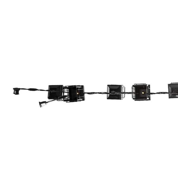 Monteaux Lighting 10-Light 10.25 ft. Black Indoor/Outdoor