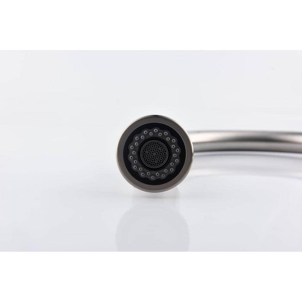Brushed Nickel Single Handle Pull Down Kitchen Faucet