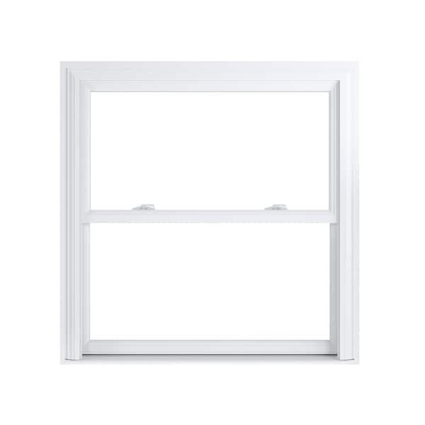 35.75 in. x 35.25 in. 70 Pro Series White Double Hung Low-E Argon Glass Vinyl Replacement Window, Screen Incl