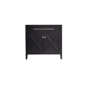 Wimbledon 35.06 in. W x 21.63 in. D x 33.88 in. H Bath Vanity Cabinet without Top in Espresso