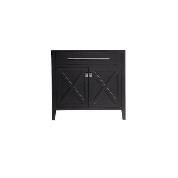 Laviva Wimbledon 35.06 in. W x 21.63 in. D x 33.88 in. H Bath Vanity Cabinet without Top in Espresso
