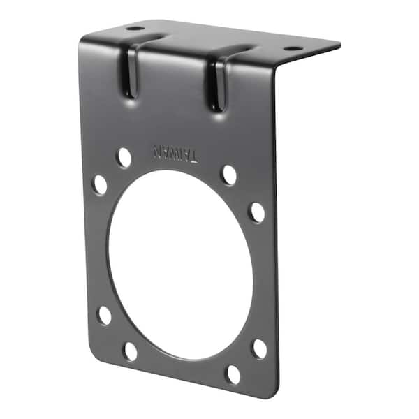 CURT Connector Mounting Bracket for 7-Way RV Blade (Black)