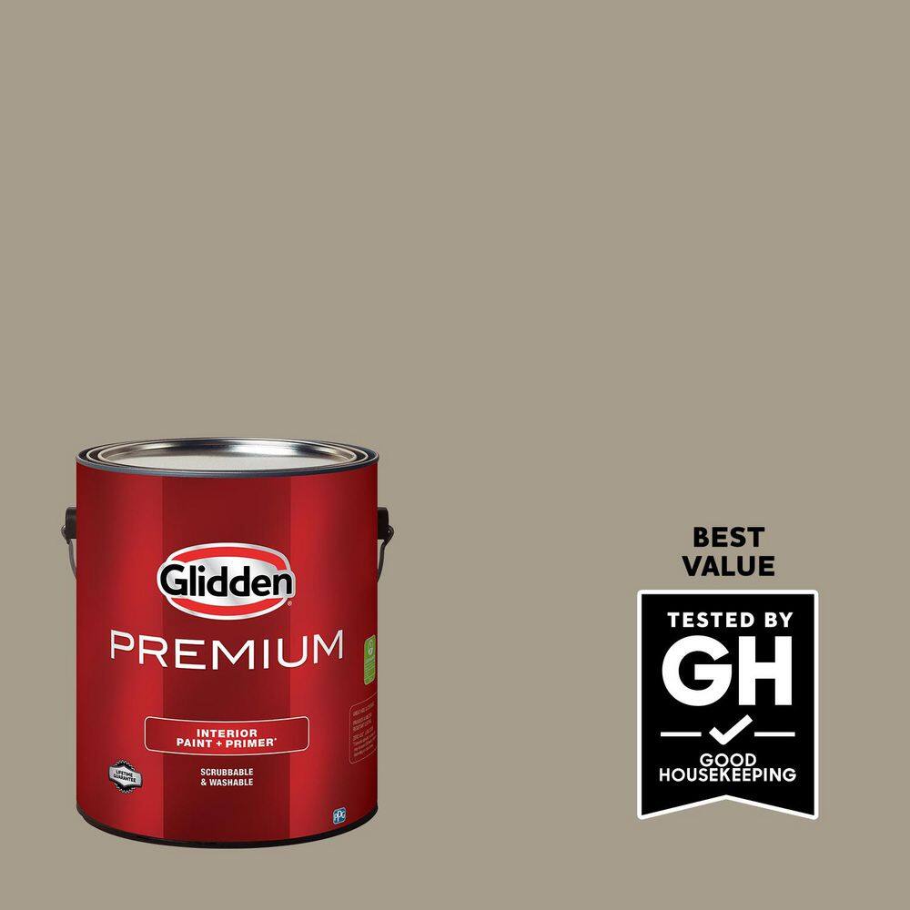 Glidden Premium 1 gal. PPG1024-5 Stonehenge Greige Semi-Gloss